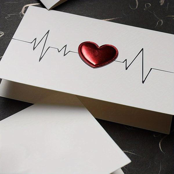 Greetings Cards Valentines 3D Love Card EKG CO/B\HA EKG 