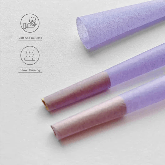 100 Cones / 109mm Purple Pre Rolled cones | 100 cones | slow burning CO/B\HA 