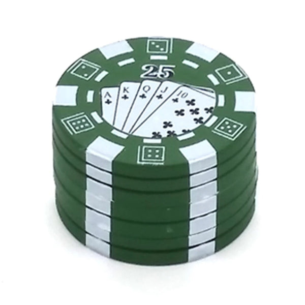 Poker Chip Style Herb Herbal Tobacco Grinder Grinders Smoking Pipe Accessories Gadget Red/Green/Black CO/B\HA 