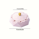 1pc Crown Detail Home Ashtray, Modern Crown Decor Ashtray For Household CO/B\HA 