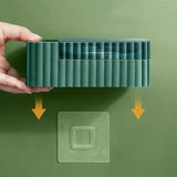 1pc Elegant Wall-Mounted Stainless Steel Cigarette Ashtray - Perfect For Bathroom Storage And Organization CO/B\HA 