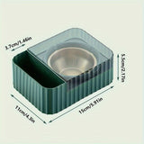 1pc Elegant Wall-Mounted Stainless Steel Cigarette Ashtray - Perfect For Bathroom Storage And Organization CO/B\HA 