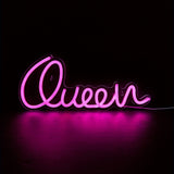 1pc Queen Neon Sign - USB Powered LED Light for Bedroom, Wedding, Birthday, Game Room, and Home Wall Decor CO/B\HA 