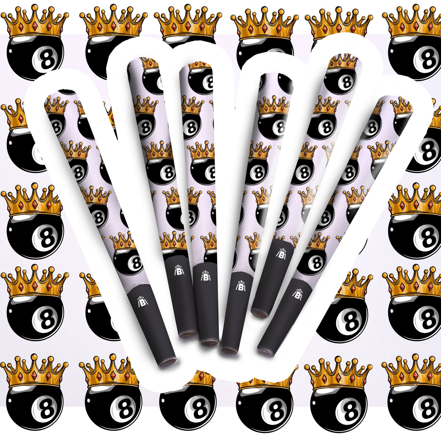 8 Ball Royalty 6 Pre-Roll Cones - 1.5 gram