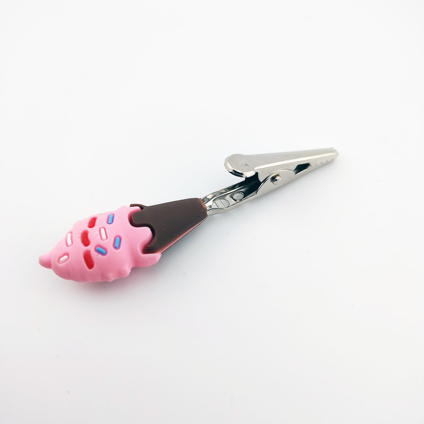 Ice Cream Cone Roach Clip – Pink Sprinkle Edition