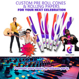 CUSTOM Designer Pre-Roll cones with Custom Tips option