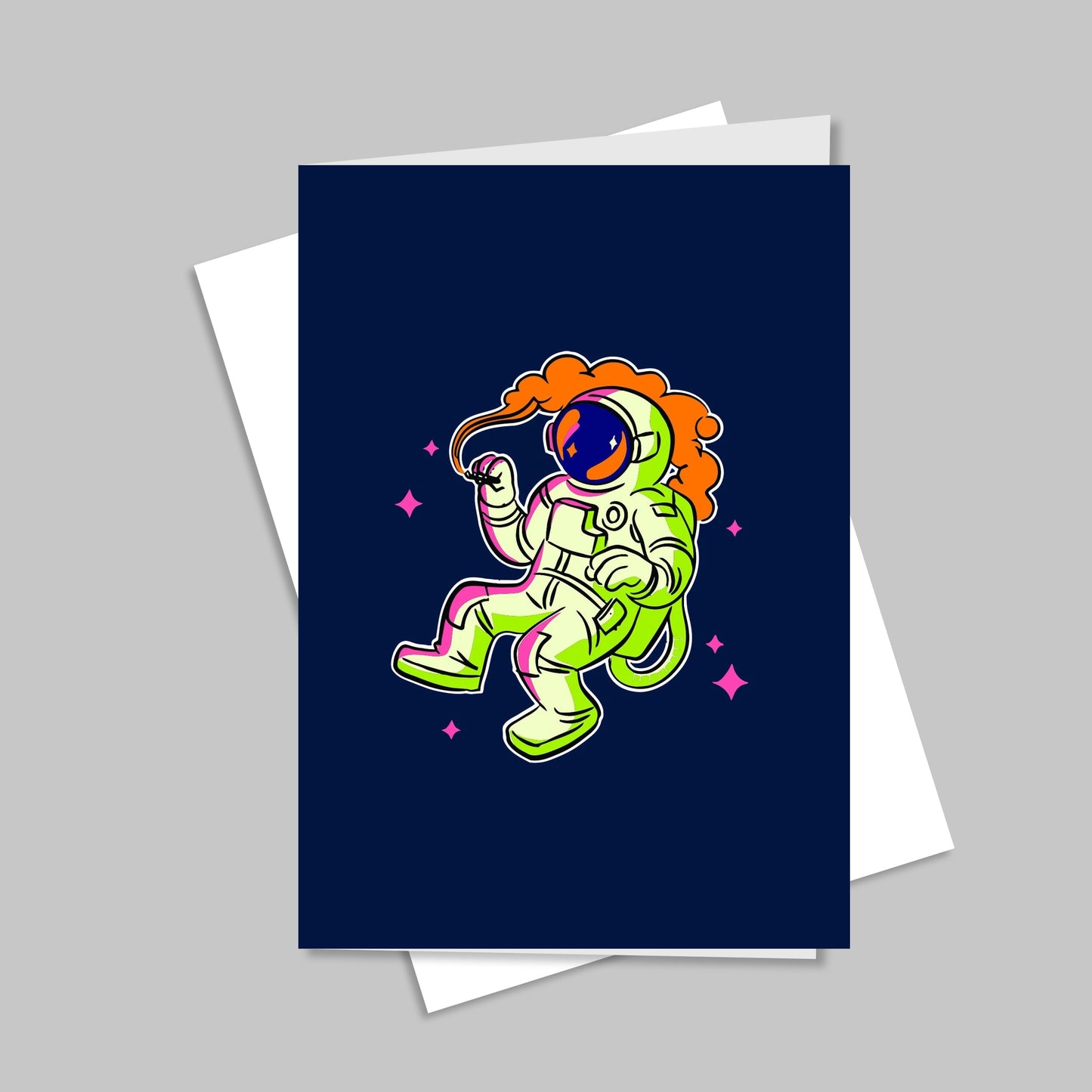 Astronaut Blast Greeting Card CO/B\HA 