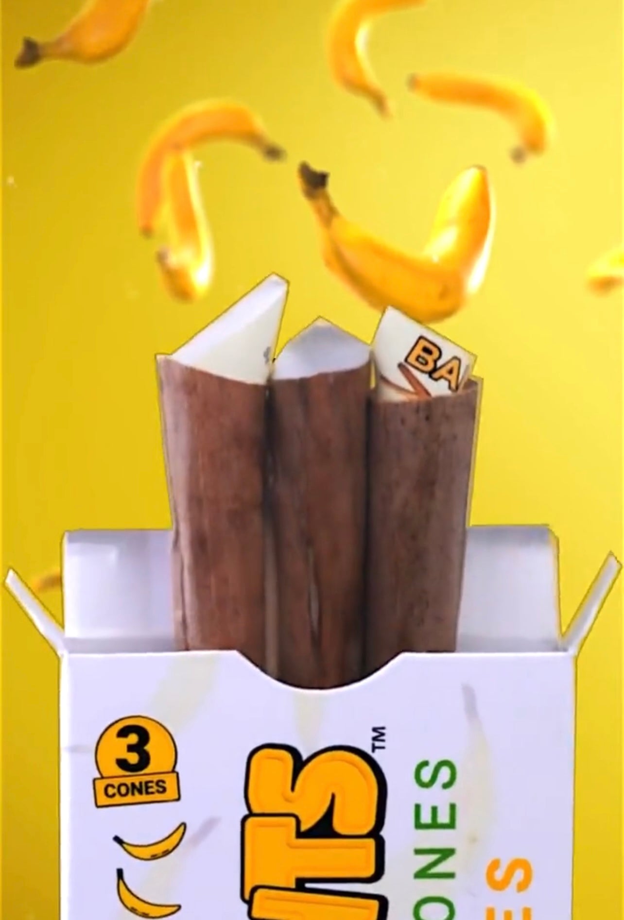 Banana Blunts 3 Dutch Cream Pre-Rolled Cones CO/B\HA