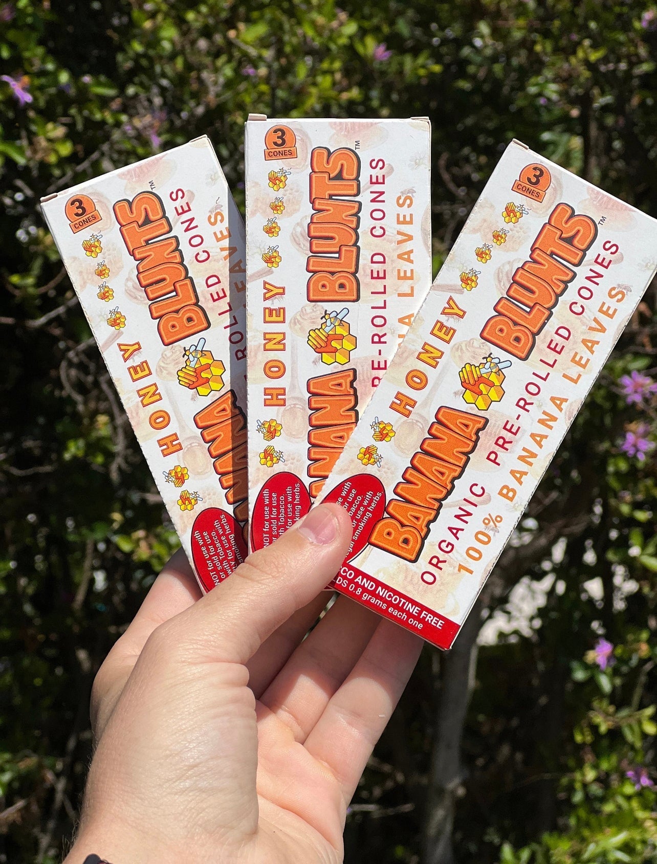 Banana Blunts 3 Honey Pre-Rolled Cones CO/B\HA