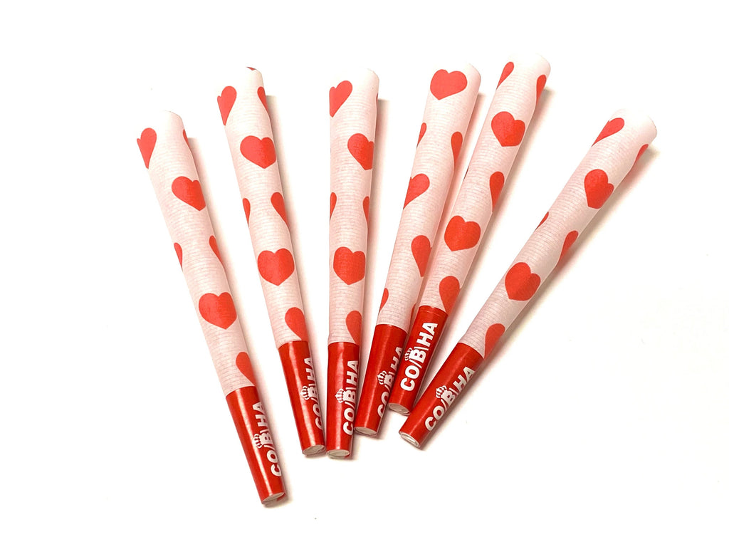 BIG LOVES 6 Pre Roll Cones - 1.5 gram - Red Hearts CO/B\HA 