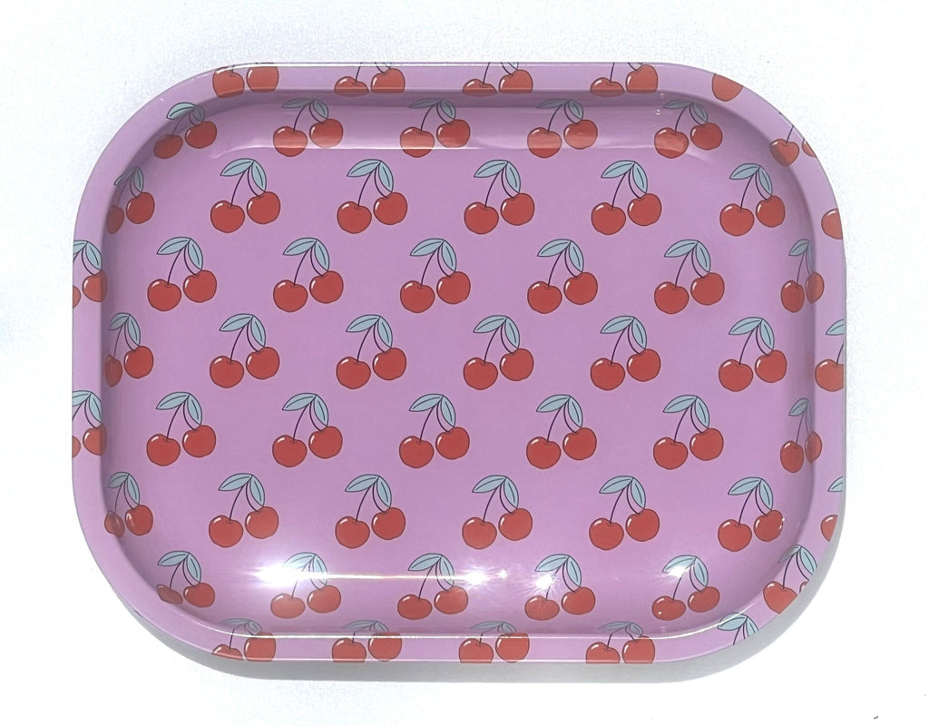 Cherries Metal Rolling Tray - Medium - CO/B\HA 