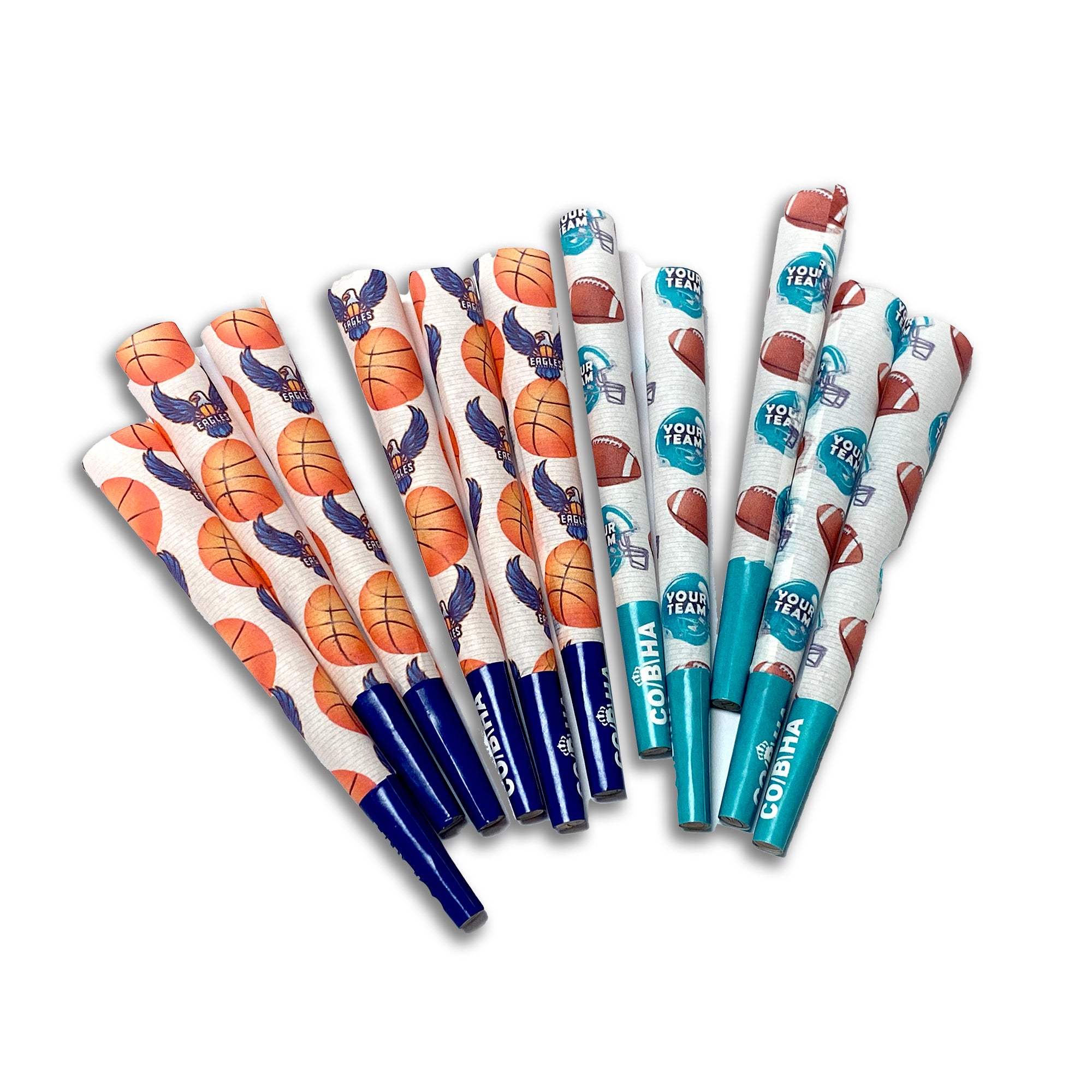 Custom Sports Team Pre Roll Cones