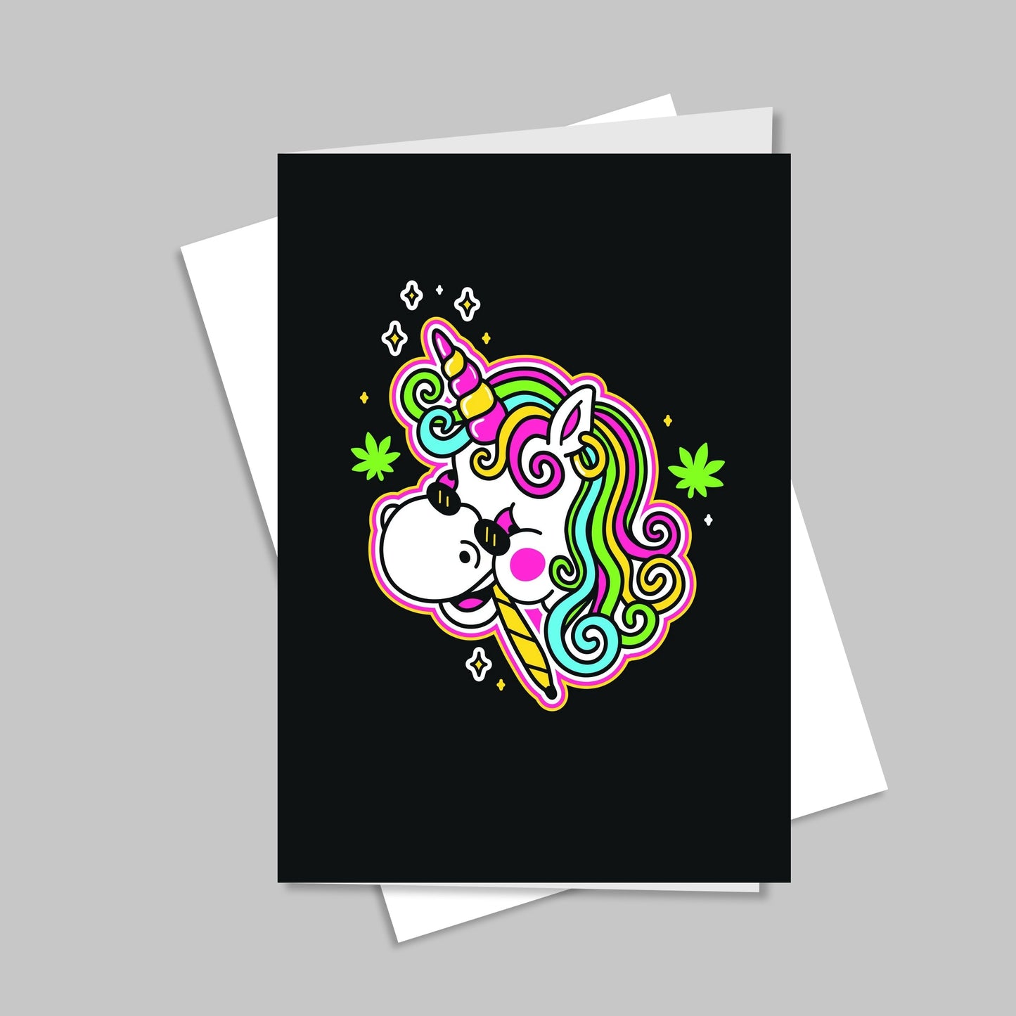 Corn Girl Uni Greeting Card CO/B\HA