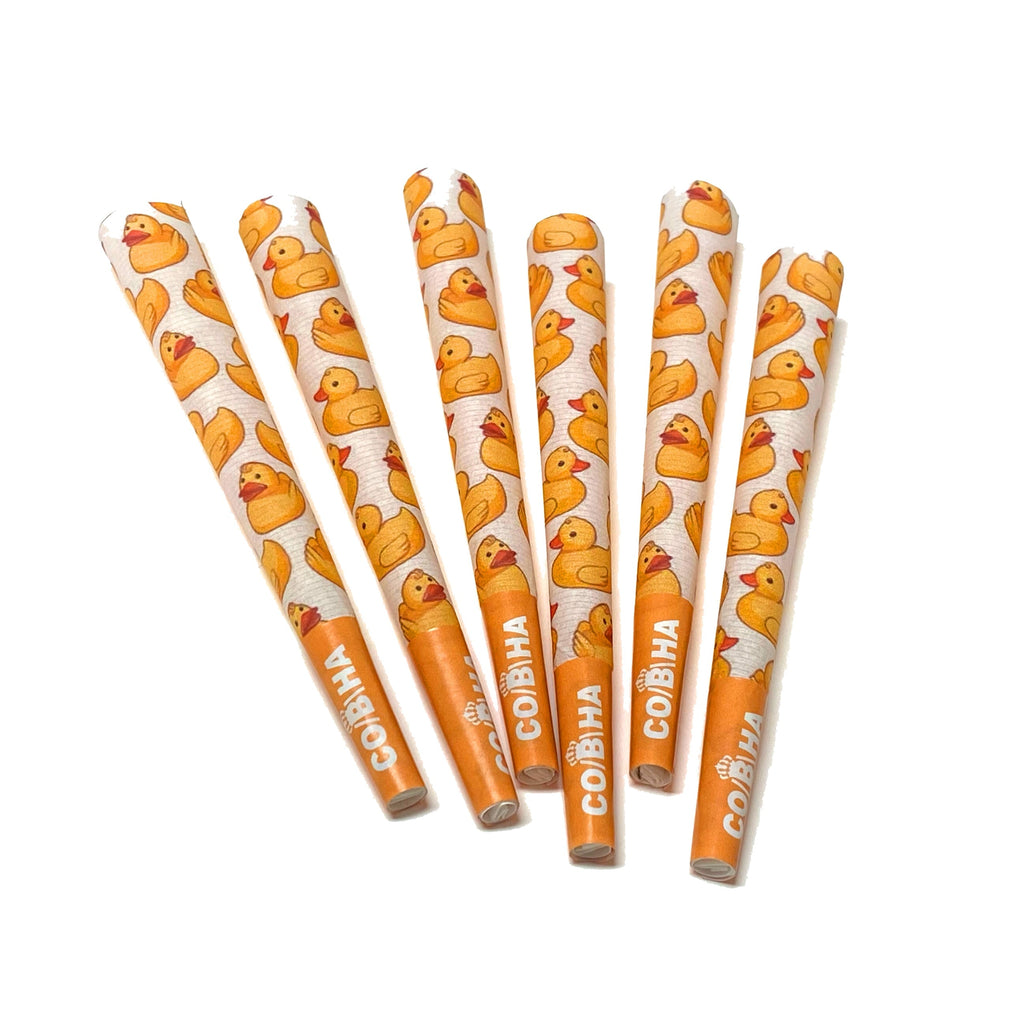 Duckie 6 Pre-Roll Cones + 1 Random Rubber Duck CO/B\HA 