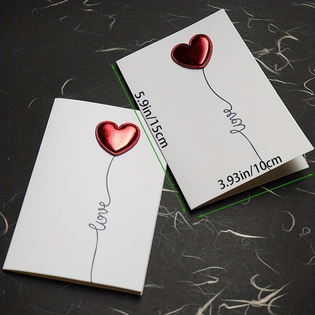 Greetings Cards Valentines 3D Love Card EKG CO/B\HA 