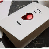 Greetings Cards Valentines 3D Love Card EKG CO/B\HA I Heart U 