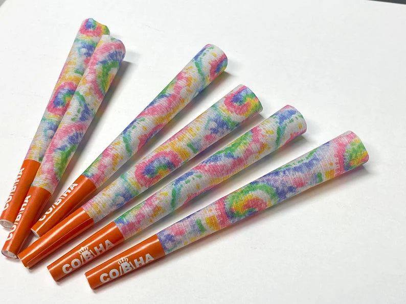Tie Dye Gravity Box 24 Tubes Designer Pre-Roll Cones