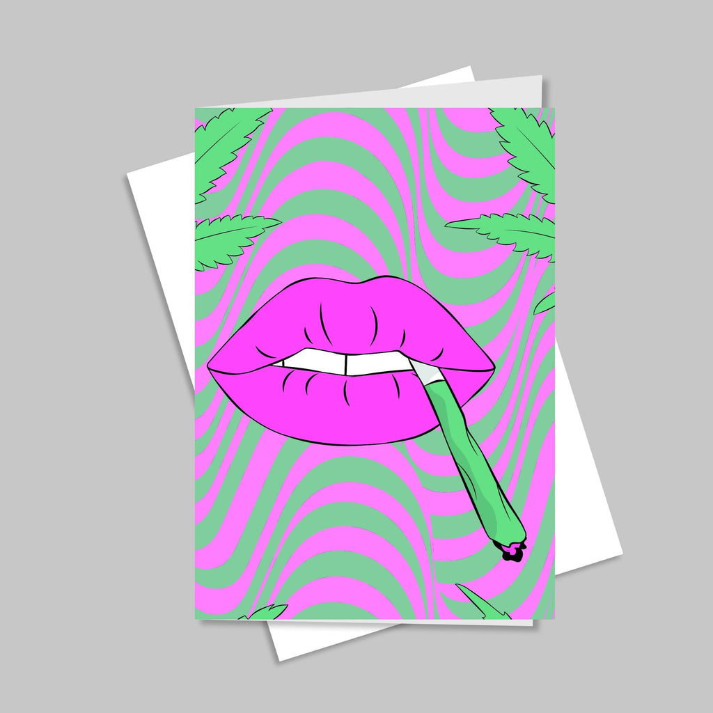 Lips Jay Greeting Card CO/B\HA 