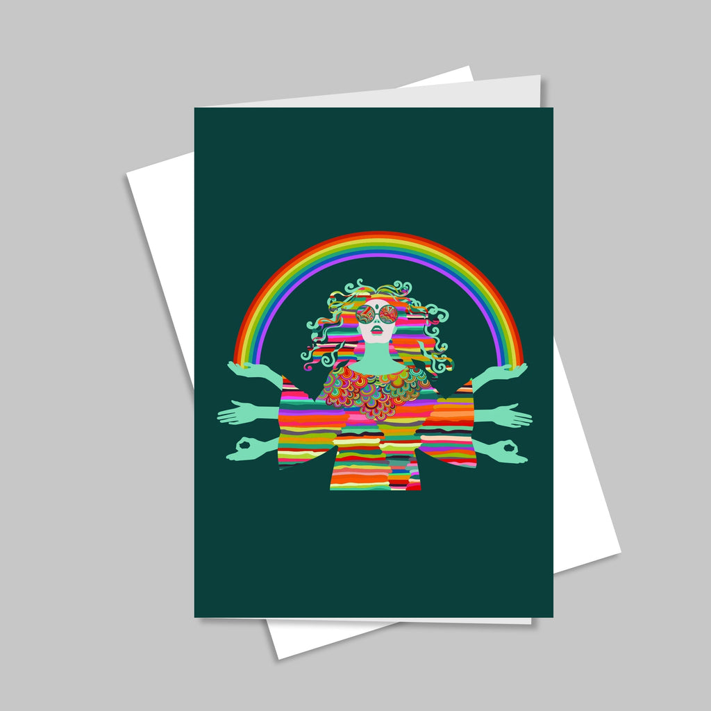 Rainbow Girl Greeting Cards - Free Shipping CO/B\HA 