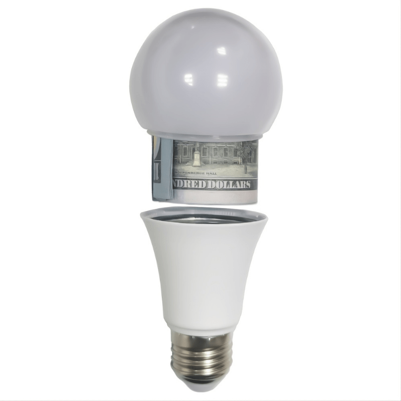 Realistic Light Bulb Transfer Safe, Store Money, Jewelry And Small Items In Conspicuous Places! CO/B\HA 