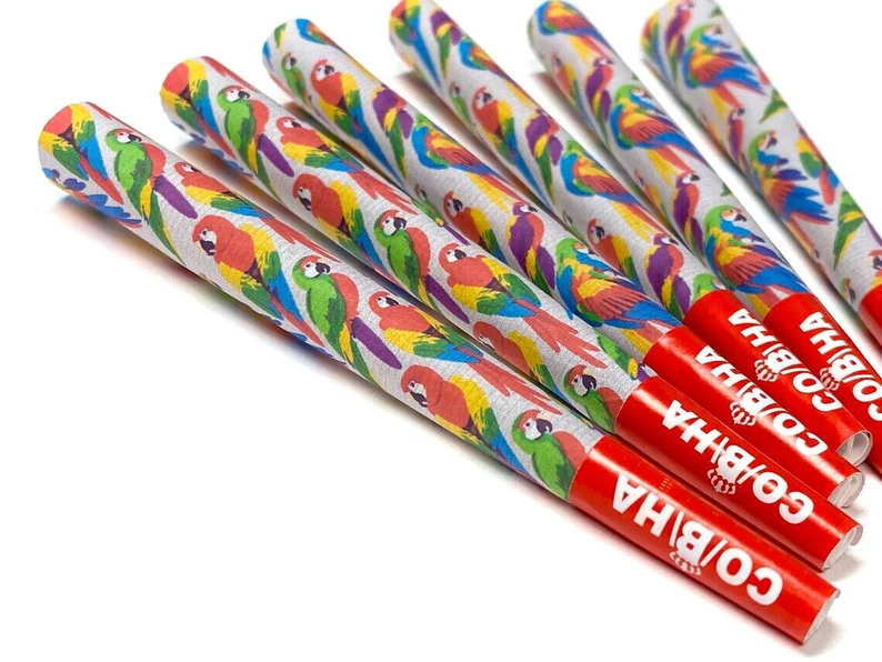 Scarlet Macaw 6 Pre-Roll Cones CO/B\HA