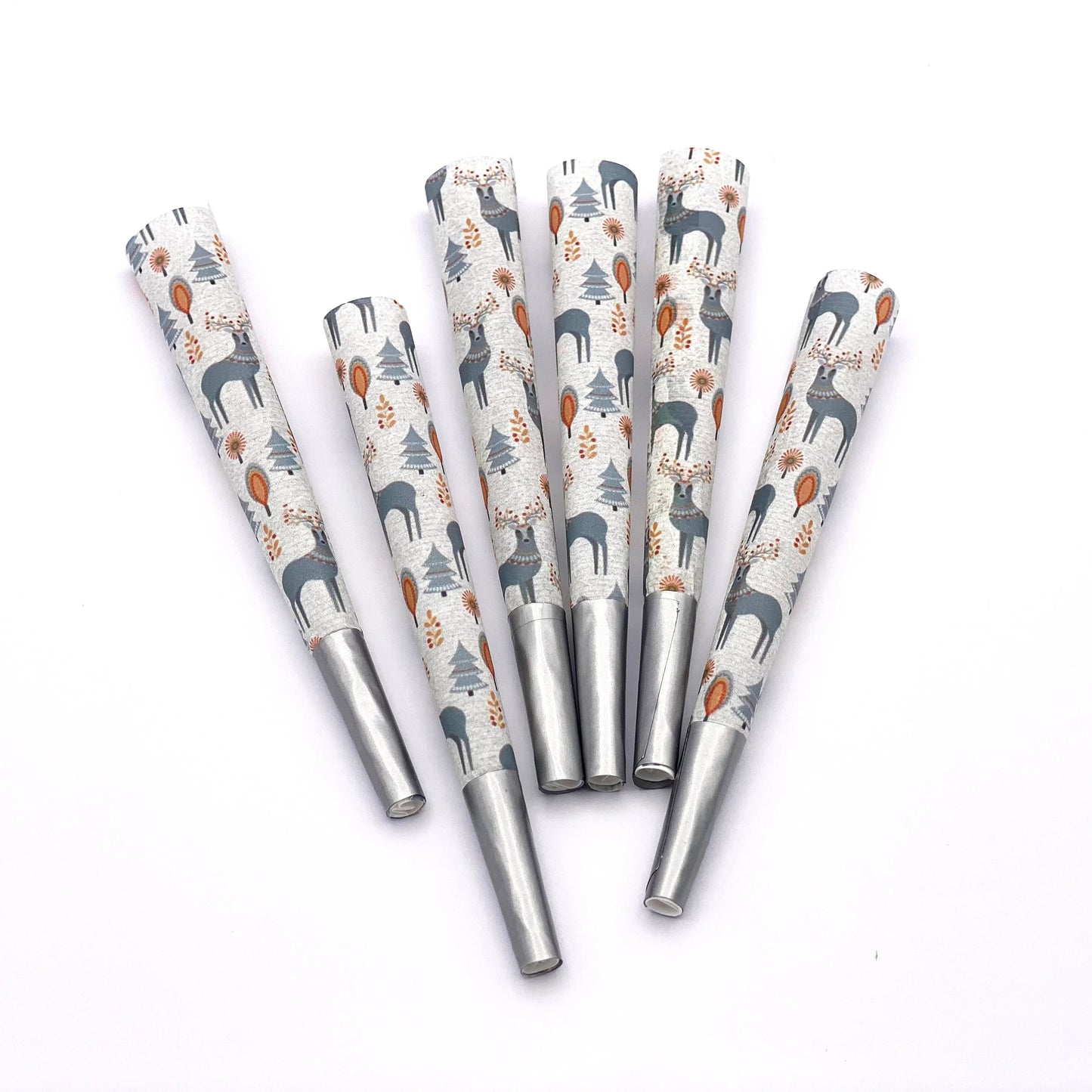 Silver Holiday Deer 6 Pre-Roll Cones - 1.5 gram - CO/B\HA 