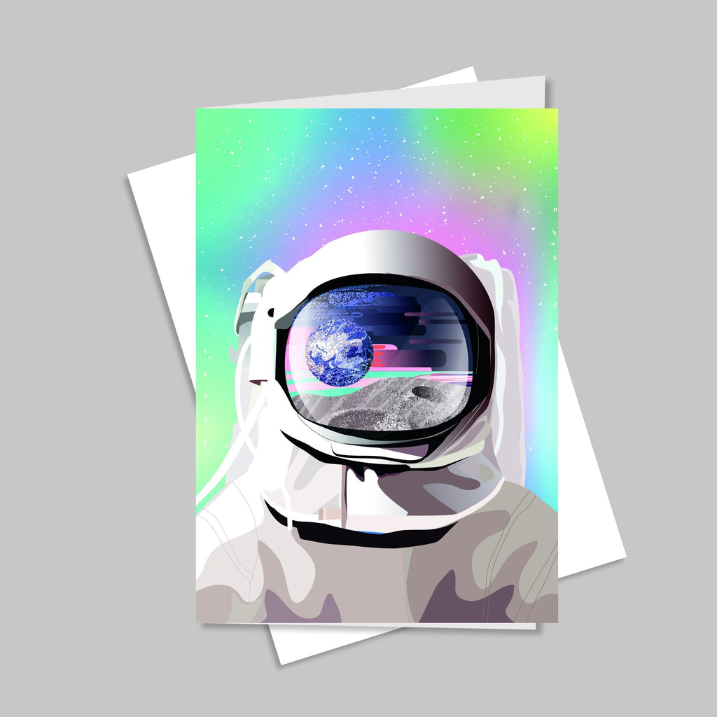 Space Man Greeting Cards - Free Shipping CO/B\HA 