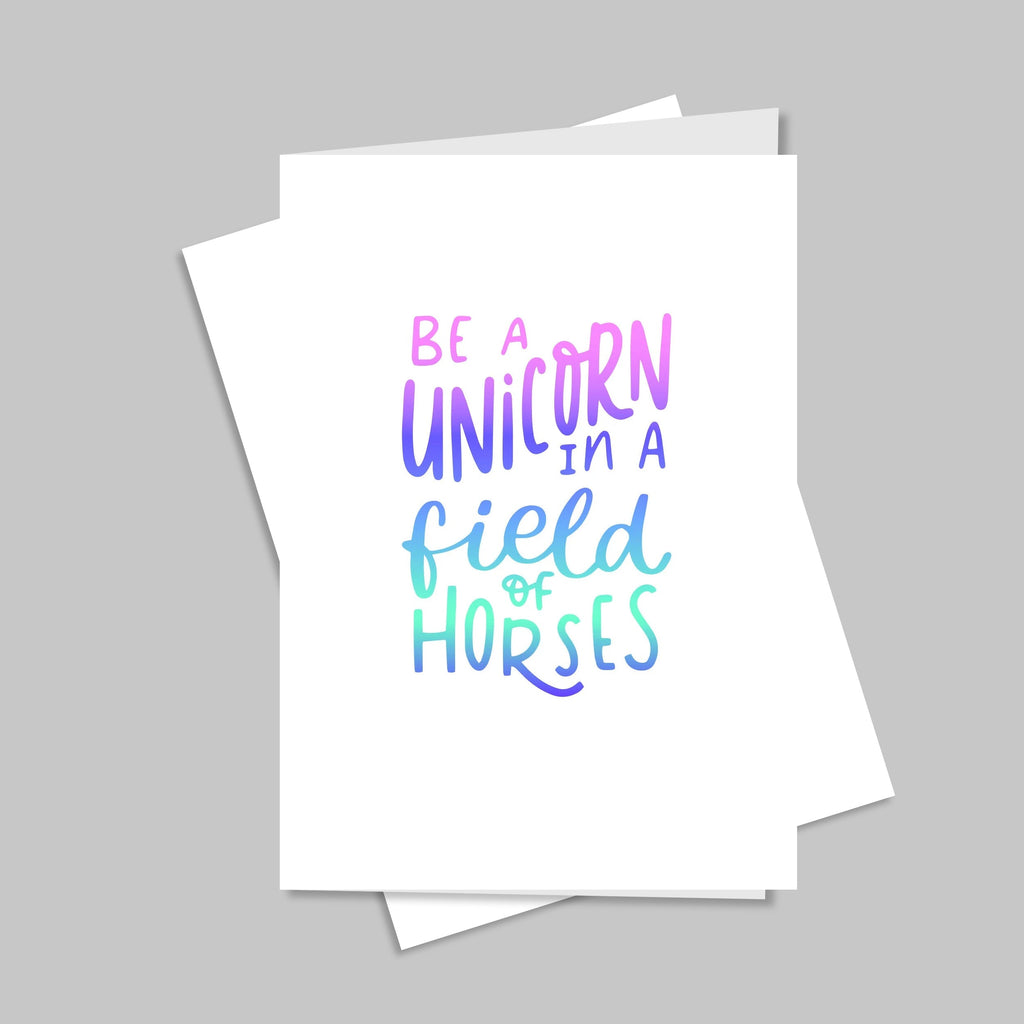 Unicorn fields Greeting Cards - Free Shipping CO/B\HA 