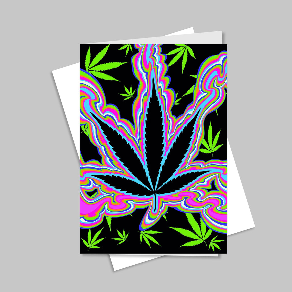 Weed Leaf Greeting Cards CO/B\HA 