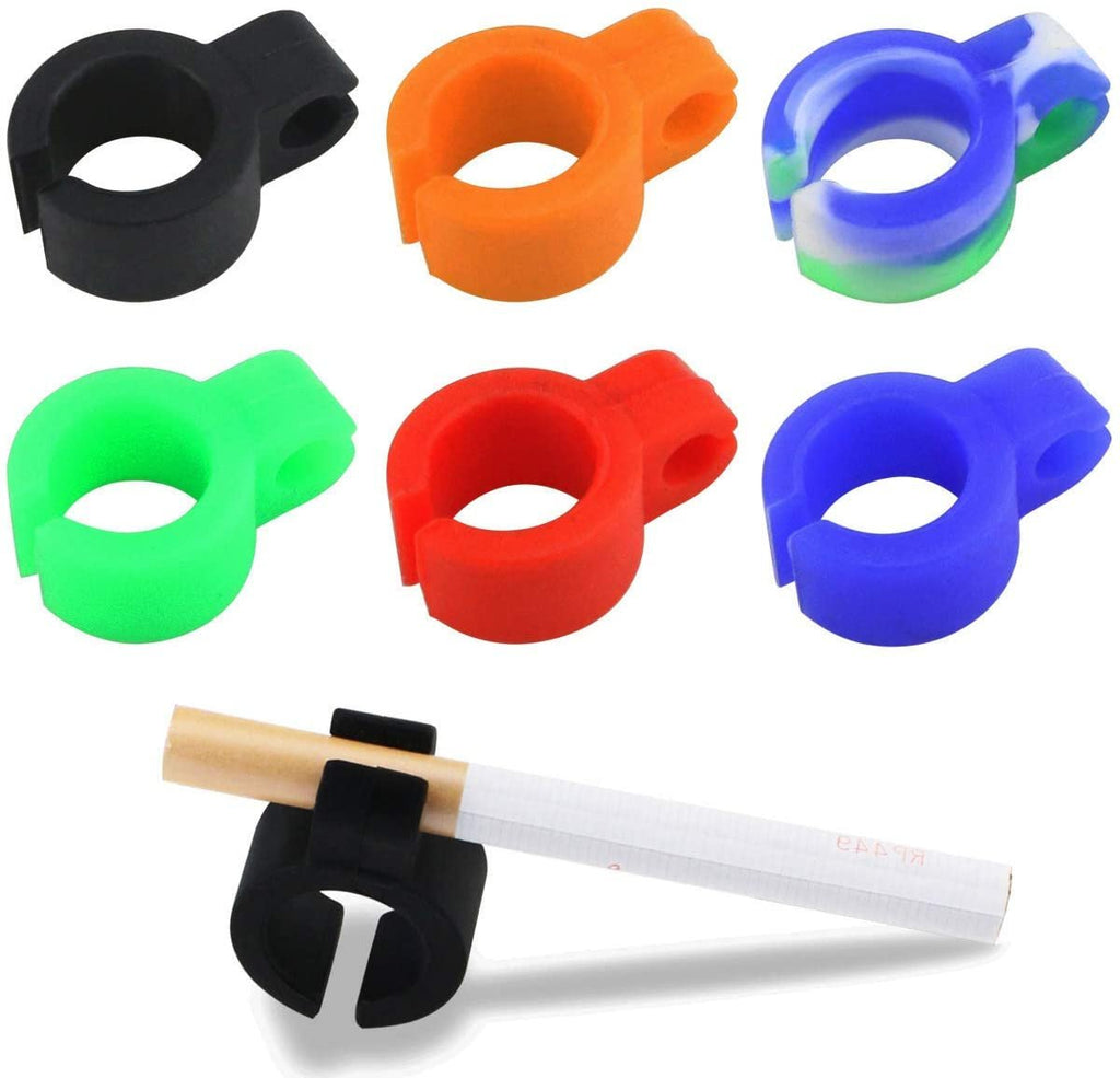 1 Soft Silicone Hands Free Cigarette Finger Ring Holder CO/B\HA 