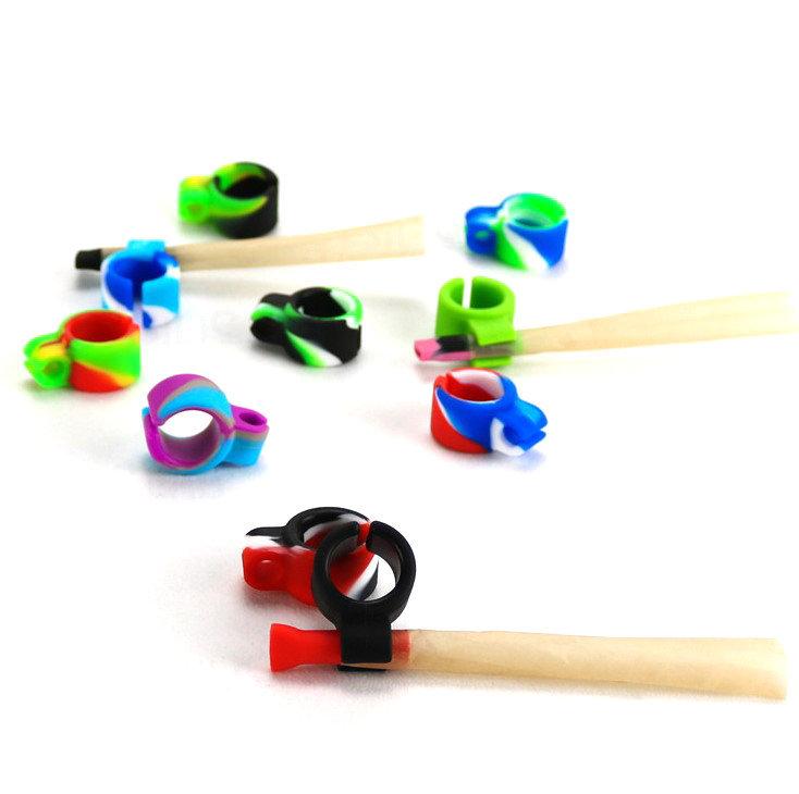 1 Soft Silicone Hands Free Cigarette Finger Ring Holder CO/B\HA 