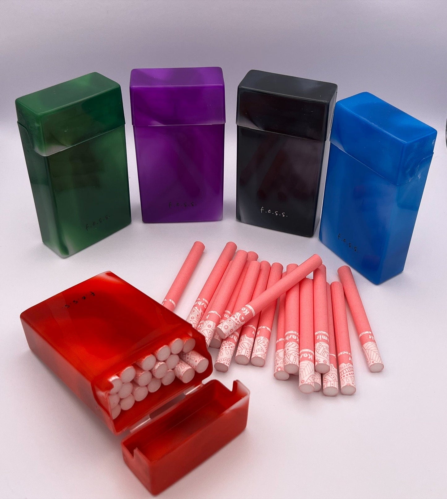 18 Pre-Roll Kashmir tubes 84mm Colored Box CO/B\HA