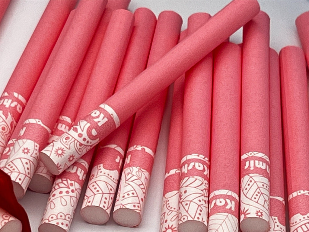 18 Pre-Roll Kashmir tubes 84mm Colored Box CO/B\HA 