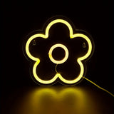 1pc Flower LED Neon Sign, 5V USB Powered Neon Light With Switch For Bedroom Wedding Birthday Party Game Room Home Wall Decor CO/B\HA 