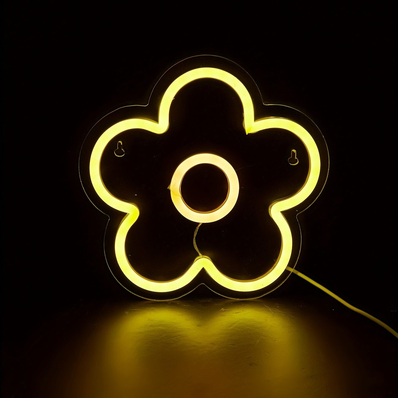 1pc Flower LED Neon Sign, 5V USB Powered Neon Light With Switch For Bedroom Wedding Birthday Party Game Room Home Wall Decor CO/B\HA 
