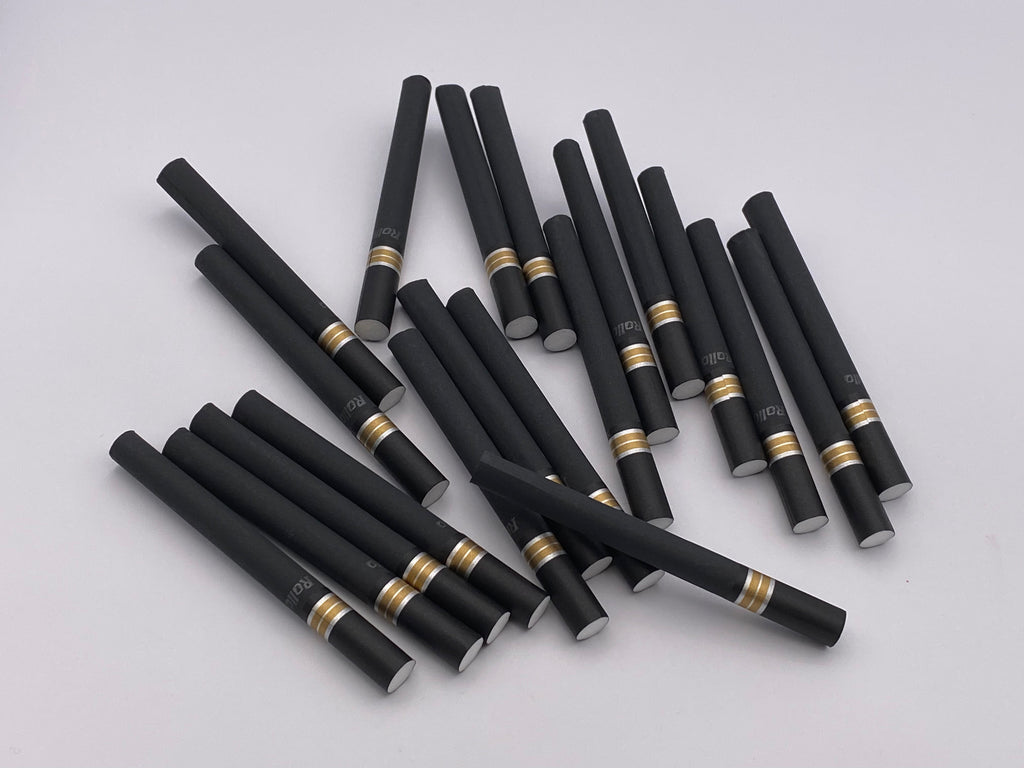 20 Black on Black Cigarette Tubes CO/B\HA 