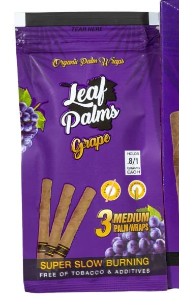 3 Leaf Palm Wraps Enhanced Flavors CO/B\HA 