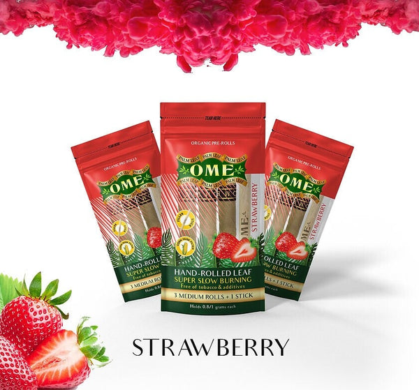 3 OME PALM WRAPS Strawberry & Russian Cream CO/B\HA 