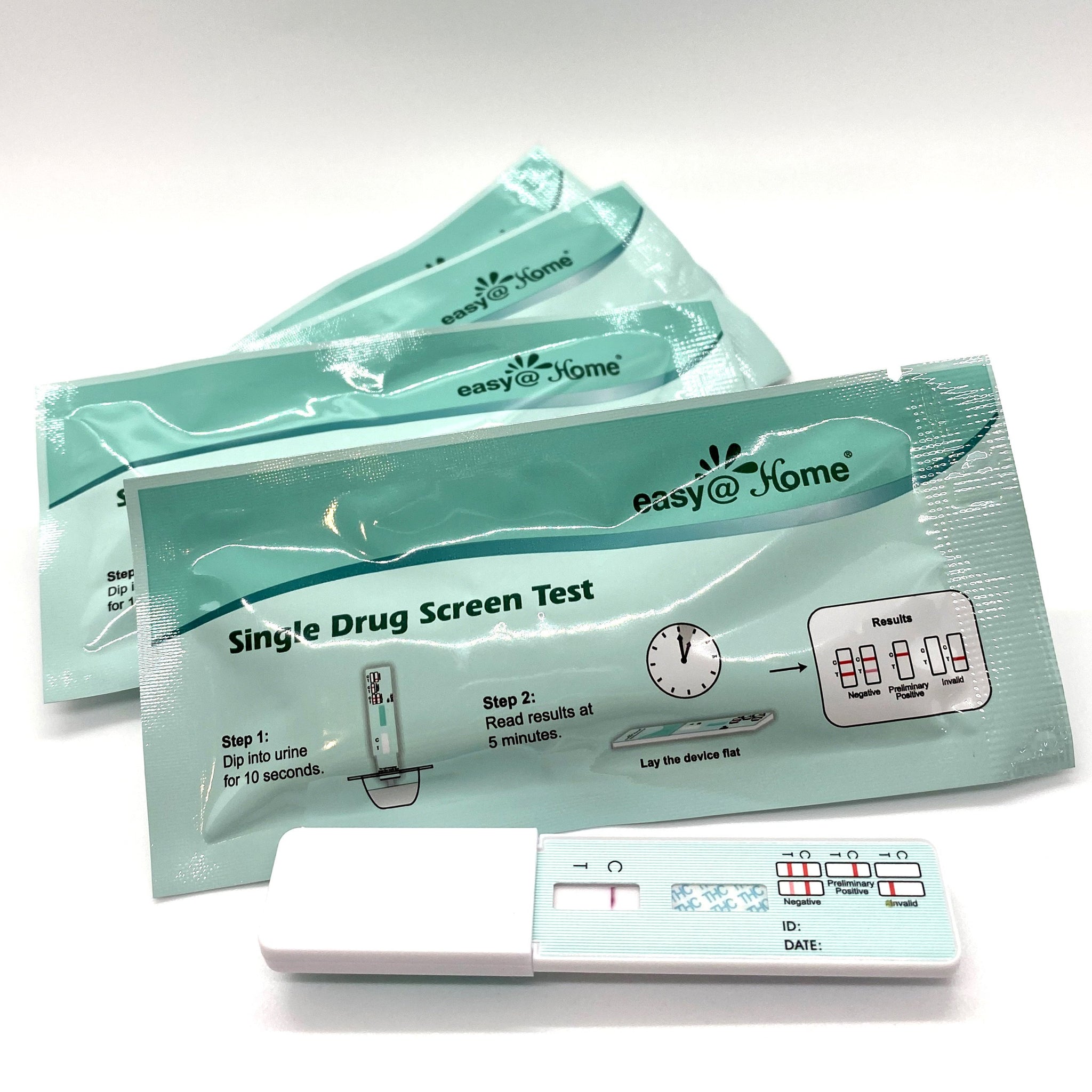 4- THC Test Kits 5 Minute Results 4 Individually Wrapped Packs CO/B\HA 