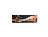 6 Pack ZIG-ZAG Ultra Thin Pre Rolled Paper Cones 1 1/4 Size CO/B\HA 