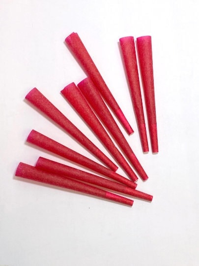 6 Pre Roll Red Cones + Rice Paper CO/B\HA 