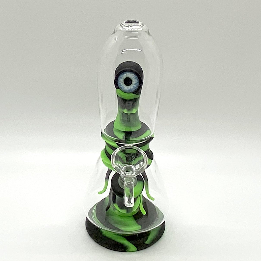 7" Monster Double Filter Water Pipe Silicone + Glass CO/B\HA 