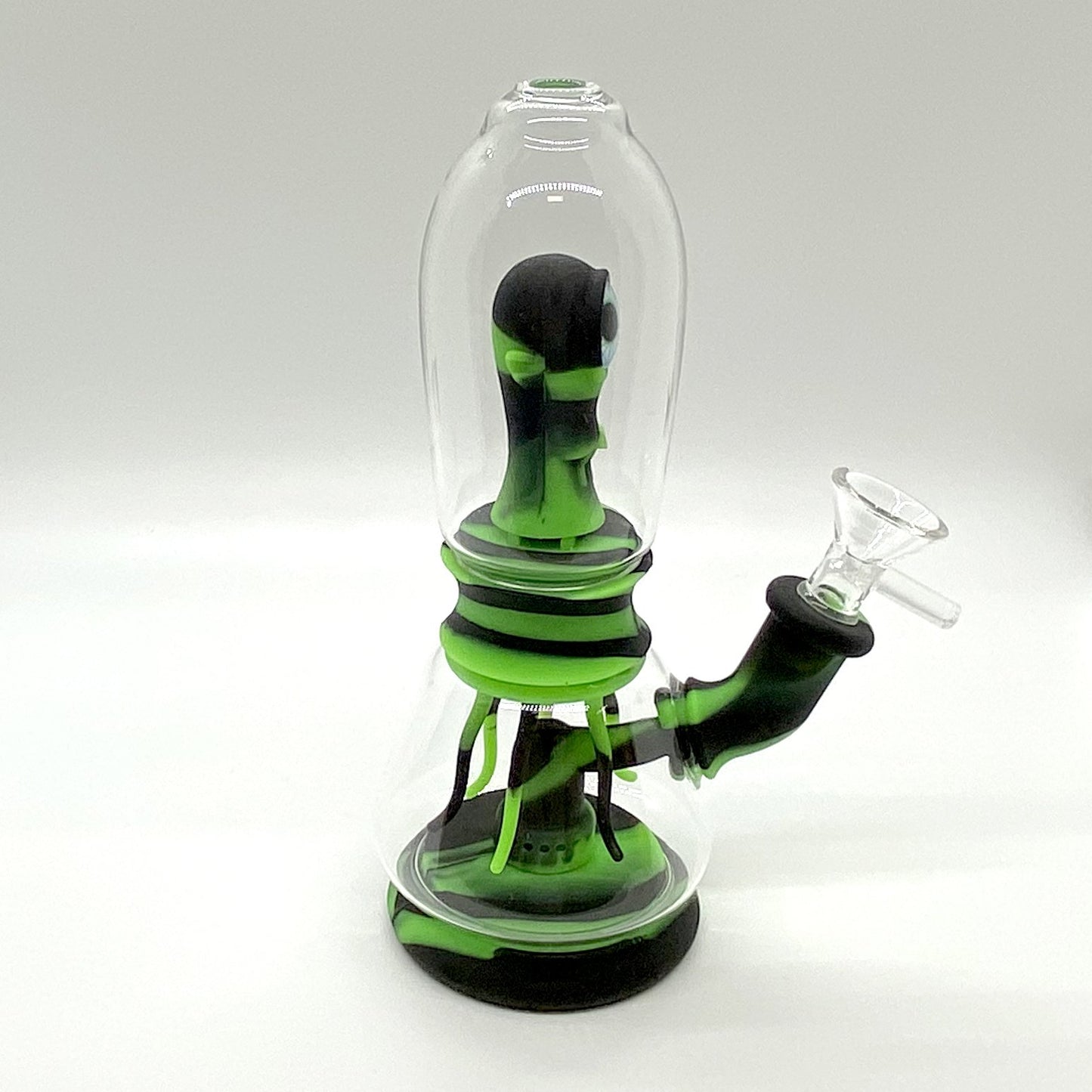 7" Monster Double Filter Water Pipe Silicone + Glass CO/B\HA 