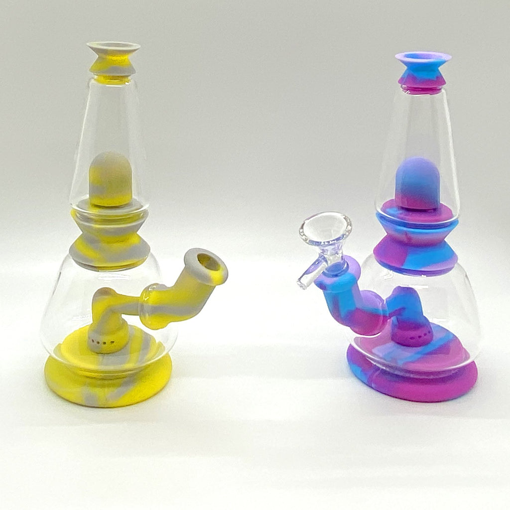 7" Water Pipe Silicone + Glass CO/B\HA 