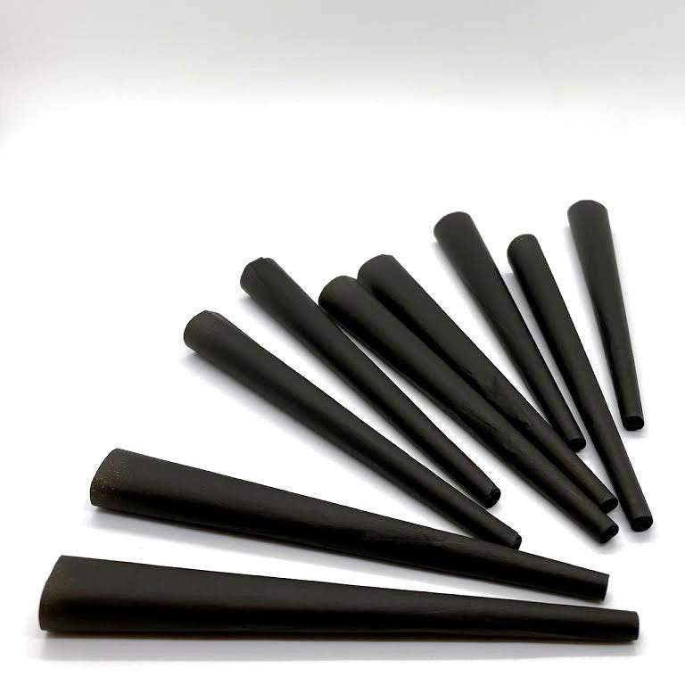 9 Pre Roll Black Cones +Rice Paper + vegetable dye CO/B\HA 