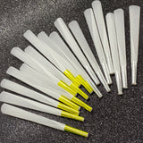 9 Pre Roll Cones White with Silver or Gold Tip CO/B\HA