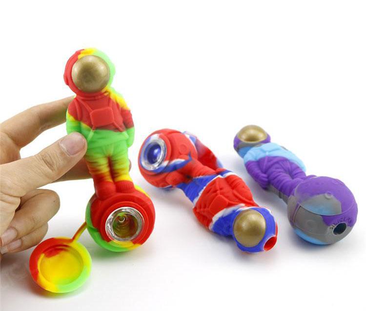 Creative Moon Spaceman Silicone Tobacco Hand pipe CO/B\HA 