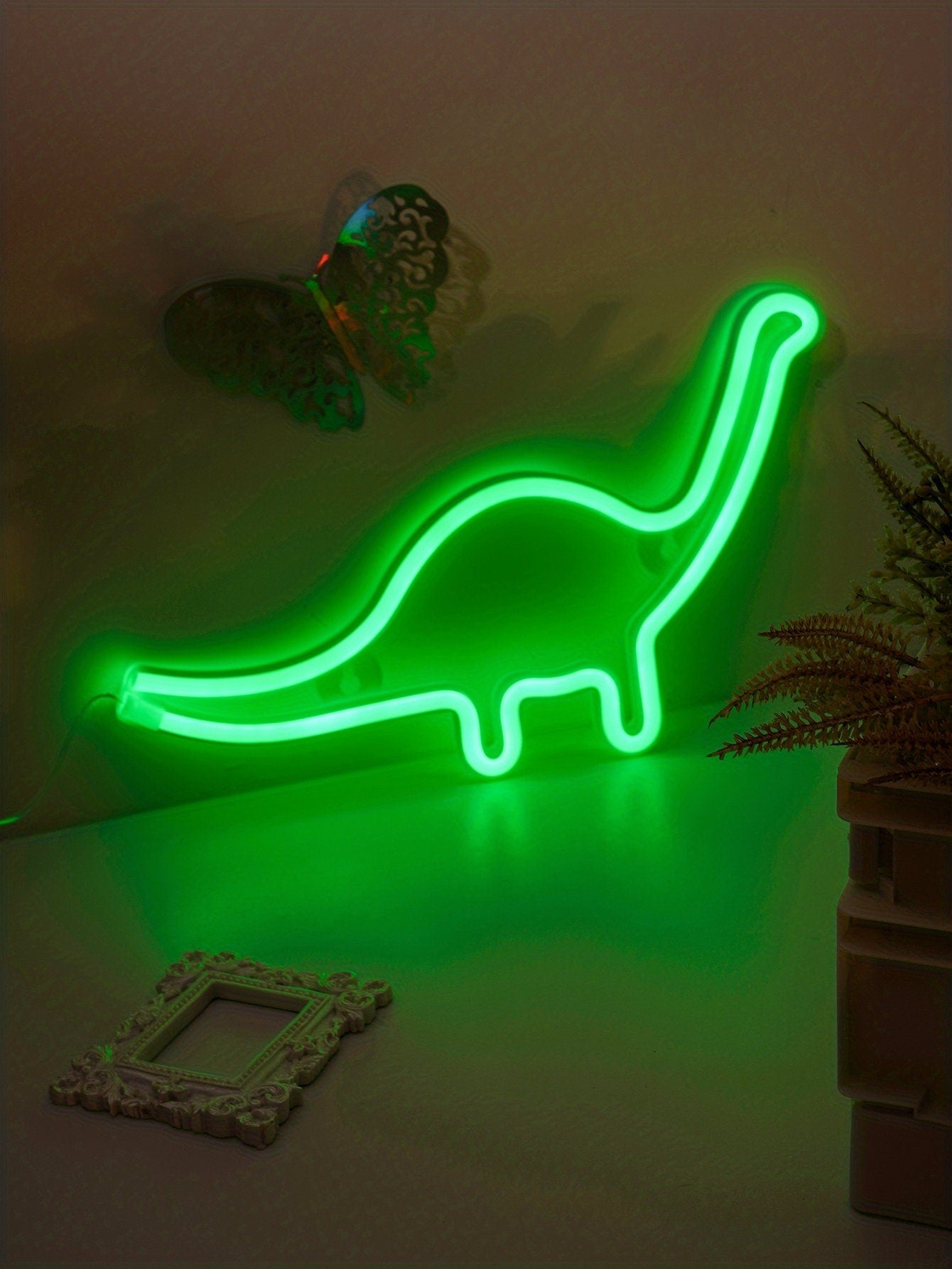 Dinosaur LED Neon Sign, USB Or Battery Powered Neon Light, Bedroom Decor, Wedding Decor, Birthday Decor, Party Decor CO/B\HA 