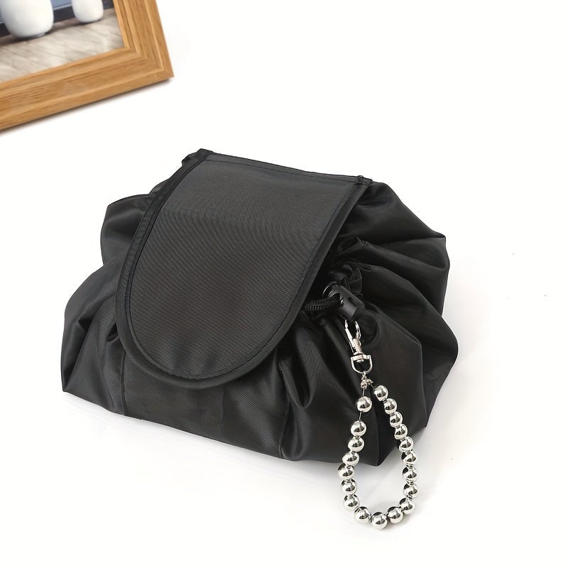Drawstring Bag, Portable Travel Storage Bag, Large Capacity Makeup Bag With Chain CO/B\HA 