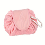 Drawstring Bag, Portable Travel Storage Bag, Large Capacity Makeup Bag With Chain CO/B\HA 